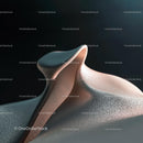 Elegant Abstract Form with Smooth Curves and Gentle Textures