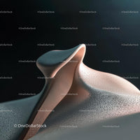 Elegant Abstract Form with Smooth Curves and Gentle Textures