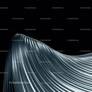 Abstract Metallic Wave in Futuristic Design