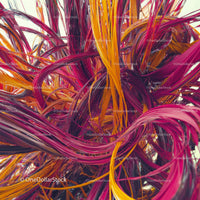Dynamic Abstract with Vibrant Magenta and Orange Lines
