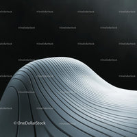Abstract Curved Structure with Modern Design Elements
