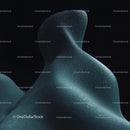 Abstract Fluid Form with Textured Surface