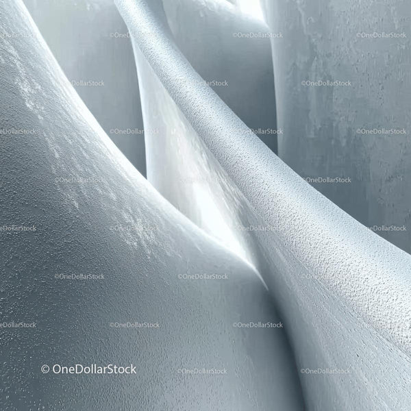 Abstract Curved Metallic Surface with Light Reflection