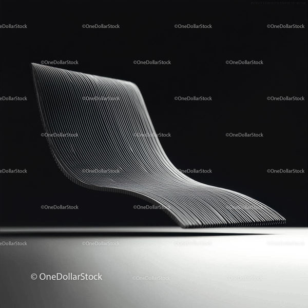 Minimalist Design Abstract Chair with Sleek Lines