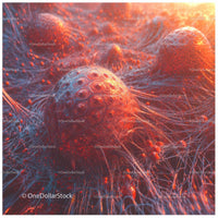 Abstract Futuristic Landscape with Organic Forms