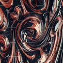 Abstract Swirl with Copper Accents