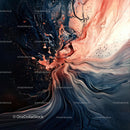 Vibrant Abstract Fluid Art with Dynamic Flow