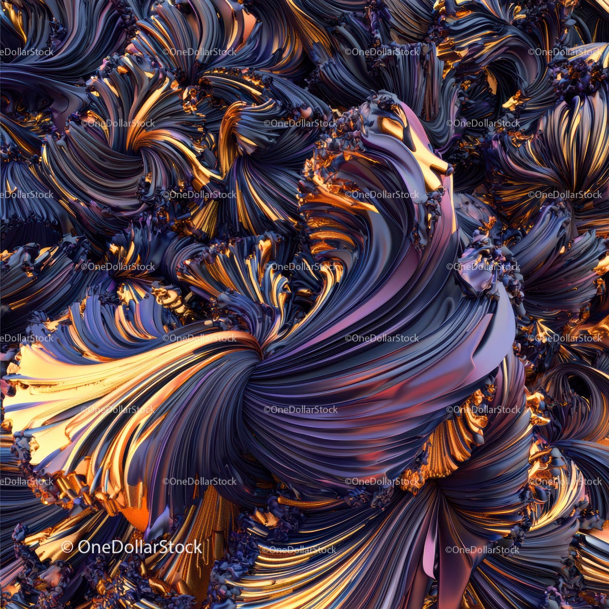 Vibrant Abstract Swirl with Dynamic Colors and Textures