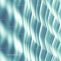 Abstract Wavy Lines with Teal Fluid Design