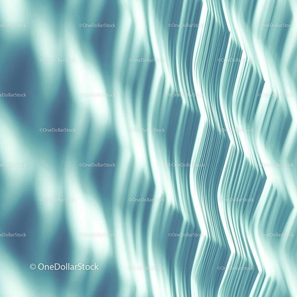 Abstract Wavy Lines with Teal Fluid Design