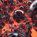 Dynamic Red and Black Liquid Abstract Art