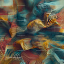 Colorful Abstract Waves with Intricate Patterns