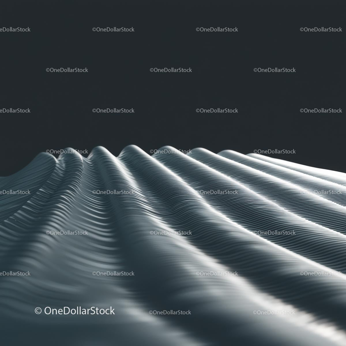 Abstract Monochrome Waves with Elegant Texture