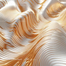 Elegant Abstract Waves with Gold and White Texture