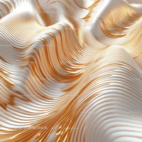 Elegant Abstract Waves with Gold and White Texture