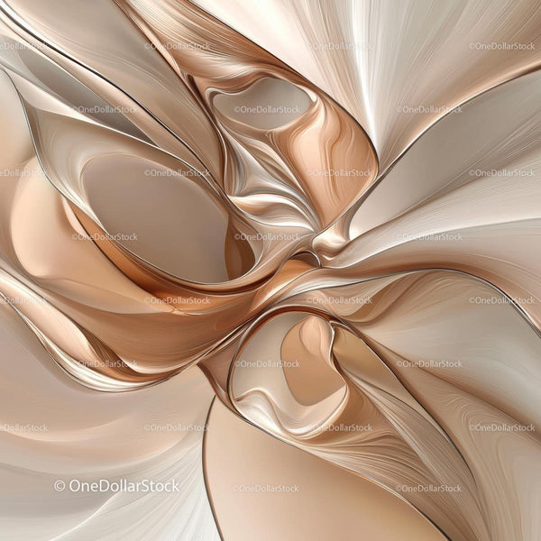 Abstract Fluid Wave with Elegant Swirling Patterns