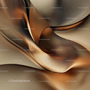 Fluid Abstract Waves with Metallic Texture