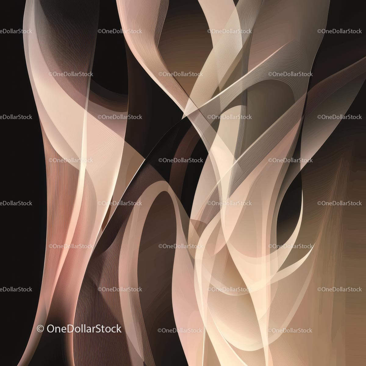 Elegant Abstract Design with Flowing Lines and Curves