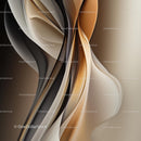 Abstract Elegant Flowing Curves with Warm Tones