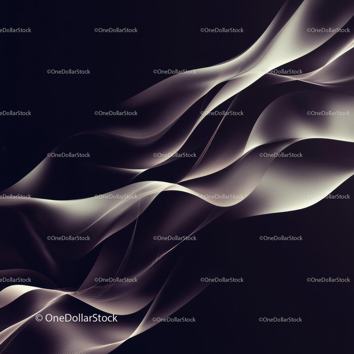 Elegant Abstract Waves with Smooth Textures