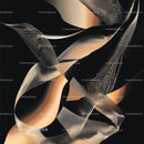 Abstract Flowing Curves with Mesh Texture