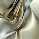 Luxurious Metallic Abstract Art with Flowing Lines