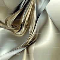 Luxurious Metallic Abstract Art with Flowing Lines
