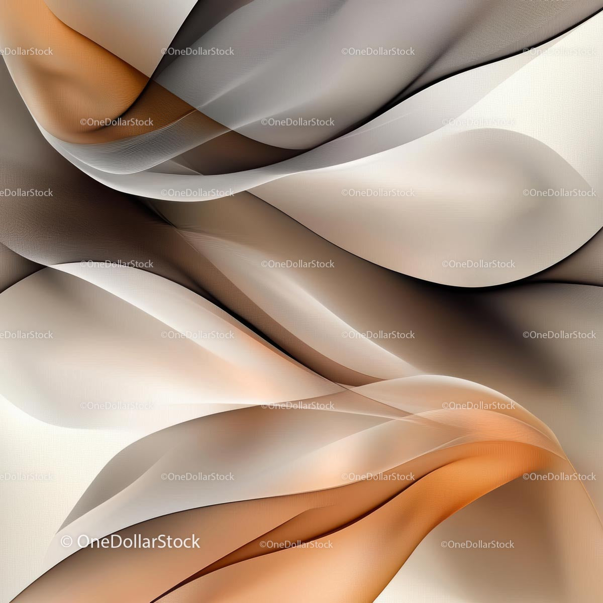 Elegant Abstract Waves in Earth Tones