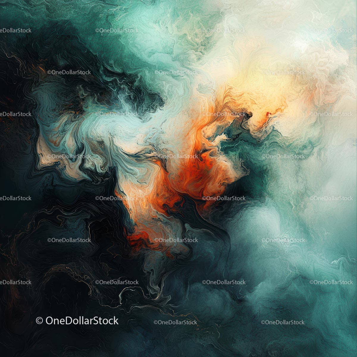 Abstract Swirling Colors with Dynamic Flow