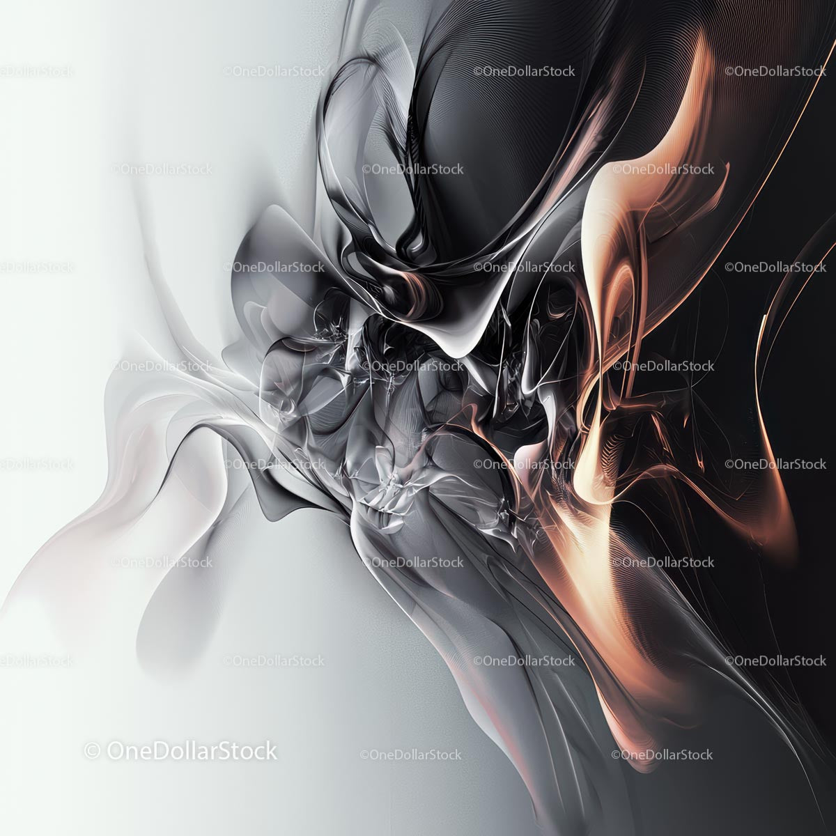Abstract Fluid Art with Dynamic Waves and Elegant Motion