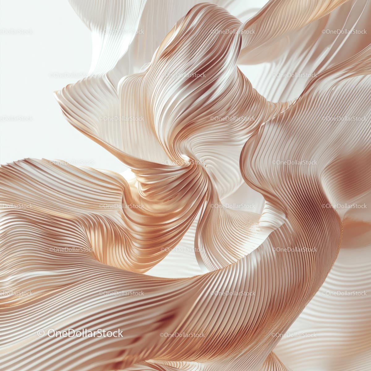 Elegant Flowing Fabric with Soft Curves and Textured Waves