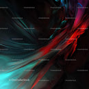 Vibrant Flowing Abstract with Red and Blue Hues