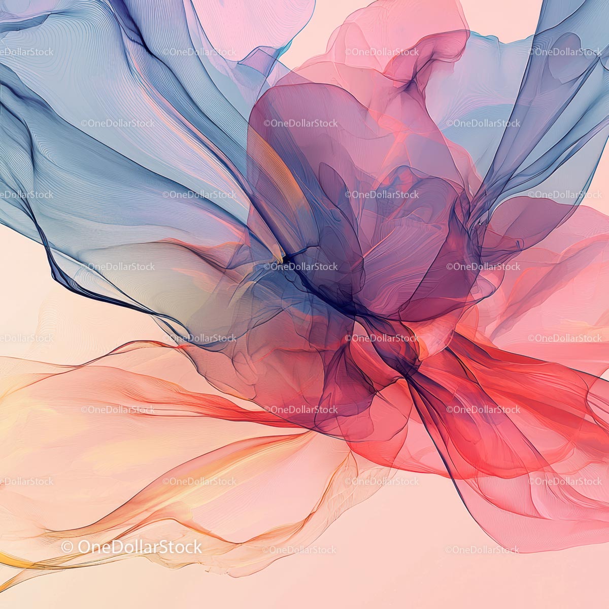 Flowing Abstract Pattern with Vibrant Colors