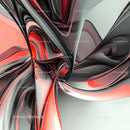Dynamic Abstract Red and Black Fluid Design