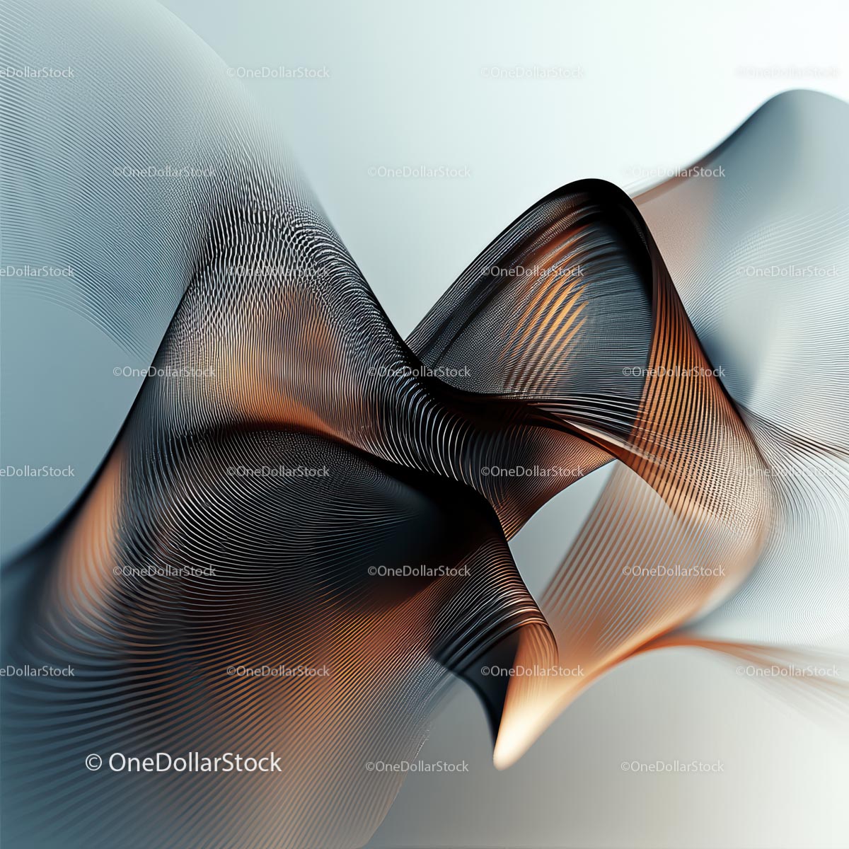 Elegant Abstract Waves with Gradient Colors