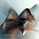 Elegant Abstract Waves with Gradient Colors