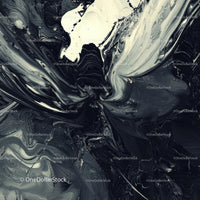 Monochrome Abstract Swirl Pattern Fluid Art