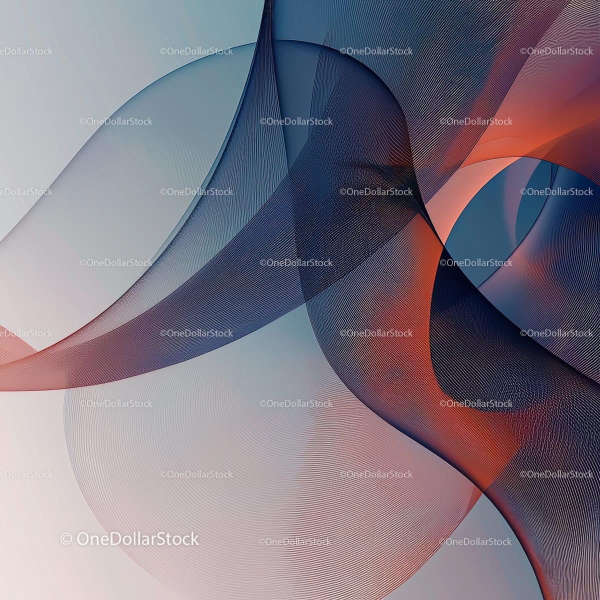 Abstract Wavy Patterns with Fluid Motion in Modern Design