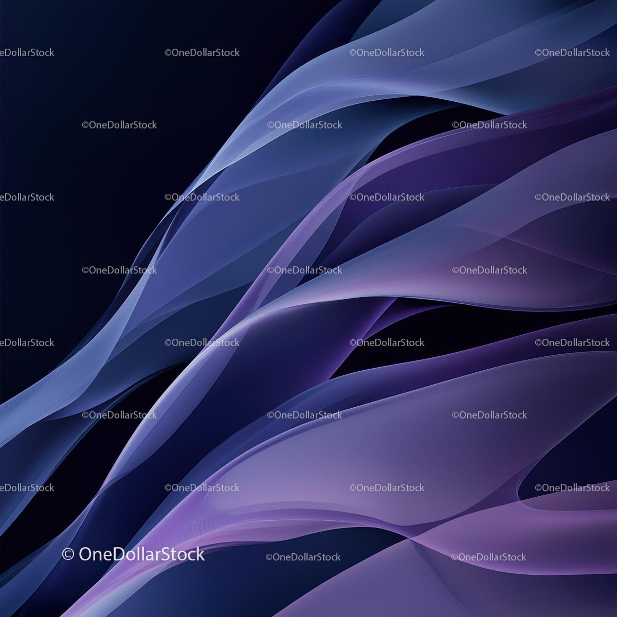 Elegant Abstract Waves with Purple and Blue Tones