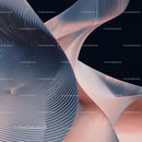 Abstract Curved Lines in Soft Pastel Tones