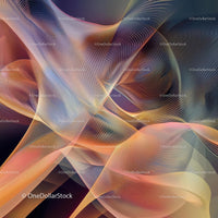 Abstract Digital Waves with Vibrant Color Patterns