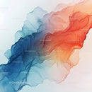 Abstract Fluid Motion in Blue and Red