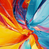 Colorful Fluid Dynamics in Abstract Artwork