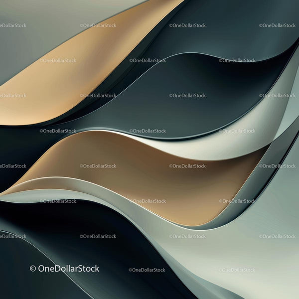 Abstract Wavy Pattern in Neutral Tones