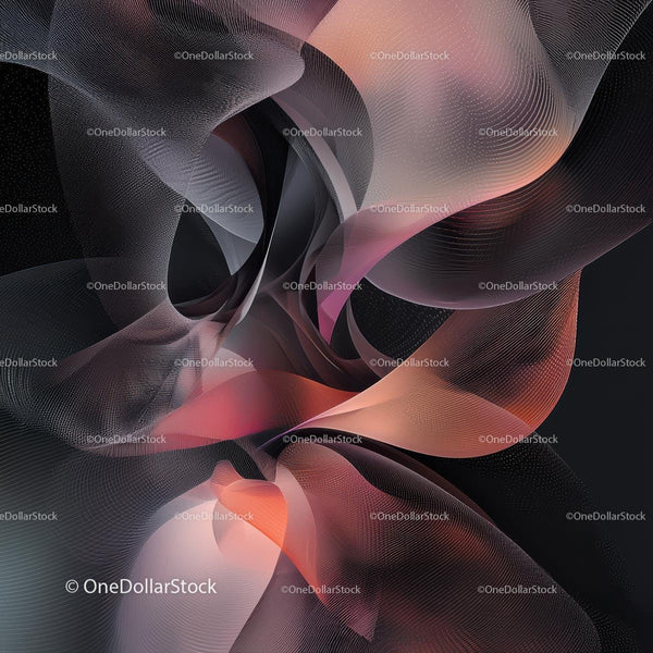 Elegant Digital Waves in Dynamic Abstract Art