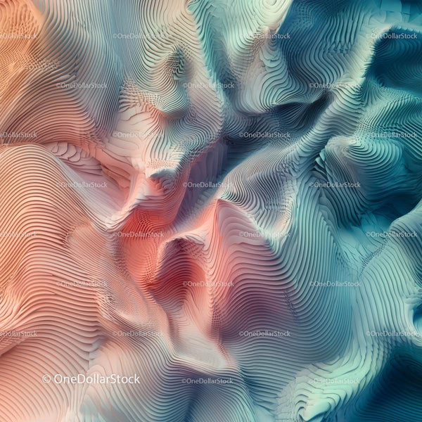 Dynamic Abstract Waves in Pastel Hues