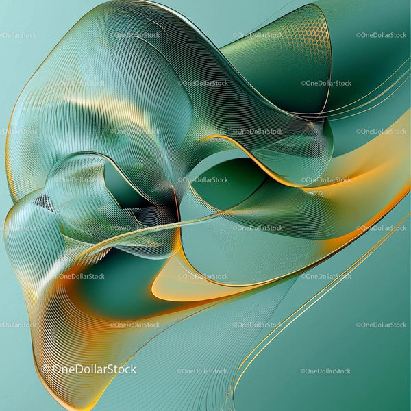 Fluid Abstract Design with Dynamic Wave Patterns