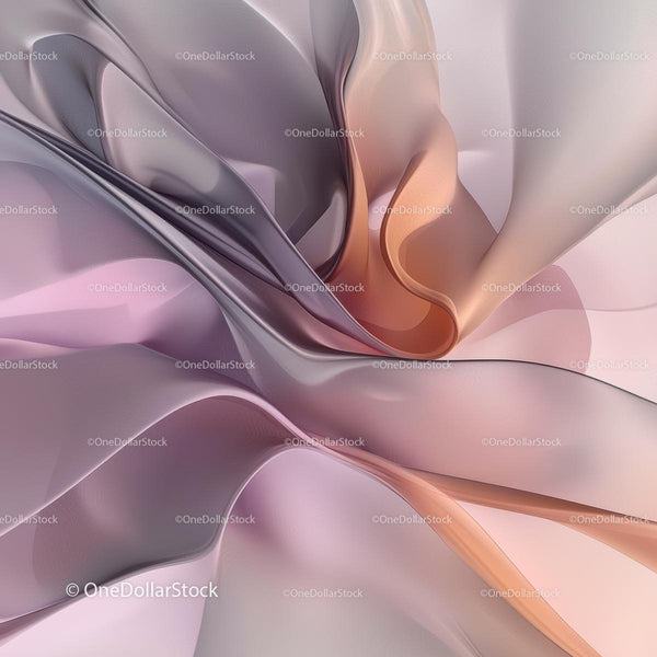 Fluid Abstract Art with Pastel Silky Textures