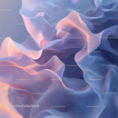 Ethereal Flowing Waves in Soft Pink and Blue Hues