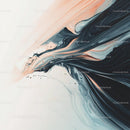 Fluid Abstract Artistic Background with Dynamic Swirls